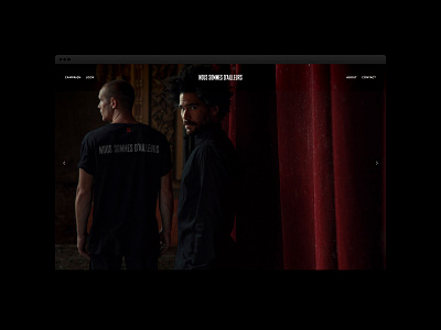 Nous Sommes D'ailleurs — Website black design fashion identity menswear minimal modern website wordpress