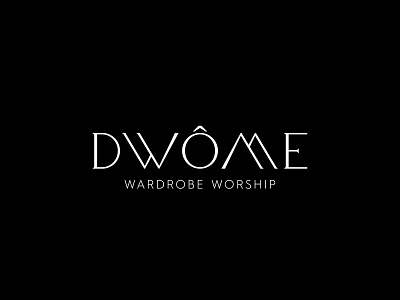 Dwome — Identity black branding fashion identity logo minimal store typeface