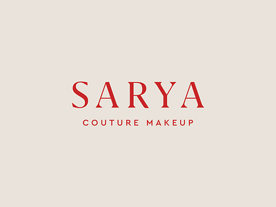 Sarya — Identity branding cosmetics fashion identity lipstick logo makeup typeface