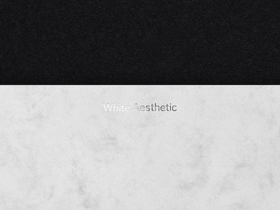 White Aesthetic — Identity black branding fashion identity logo minimal silver typeface