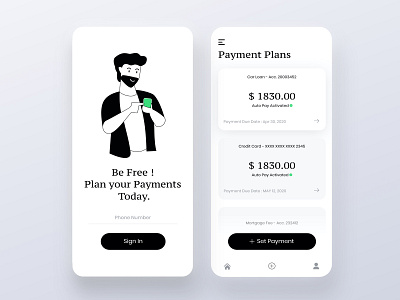 Digital Wallet Design - Payment Plans