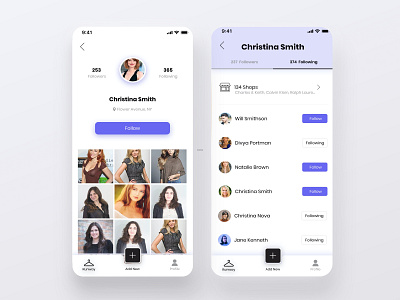 User Profile - Fashion App design fashion fashion app interaction minimal mobile mobile fashion style ui ux vote vote fashion