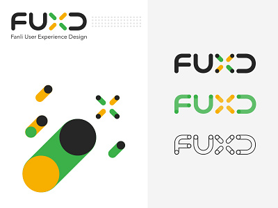 working on FUXD branding logo ui ux