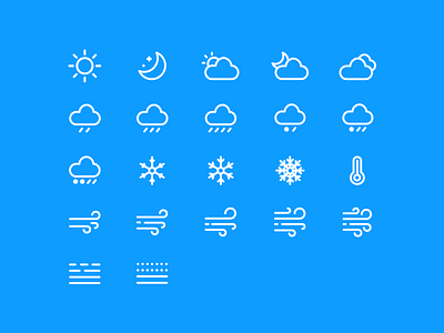 Weather icons