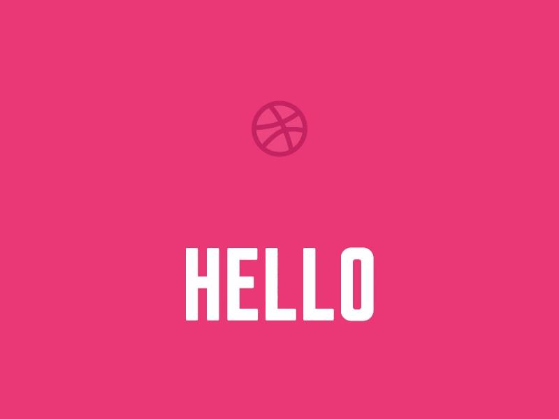 Hi there! after effects animation ball bounce bouncing ball bouncy dribbble gif hello loop