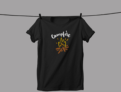 Camping t shirt design adverising branding design graphic design illustration logo mockup vector