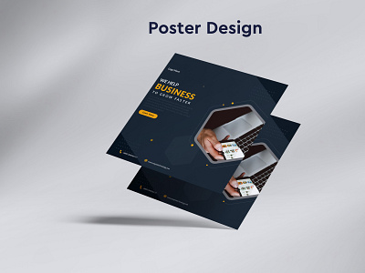 Business Poster Design adverising branding design flyer graphic design logo mockup poster