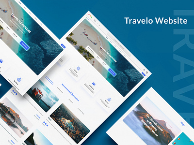 Travelo Landing Page design