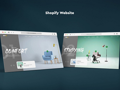 Shopify adverising branding design graphic design illustration logo mockup modern design ui ux vector web design website