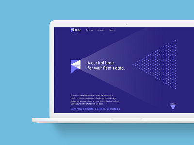 Prism branding brandmark creative design homepage identity logo ui ux web website