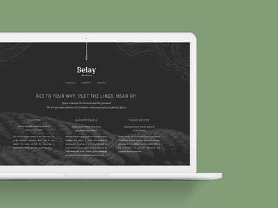 Belay Advisory Website branding branking design homepage icon identity invest logo ui ux web website