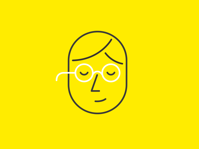 The many faces of Business Depot brand bright business depot character faces identity illustration ply yelloew poeple
