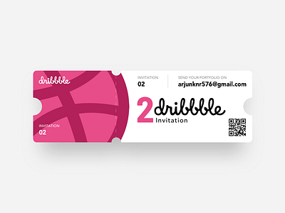 2 Dribbble Invitation