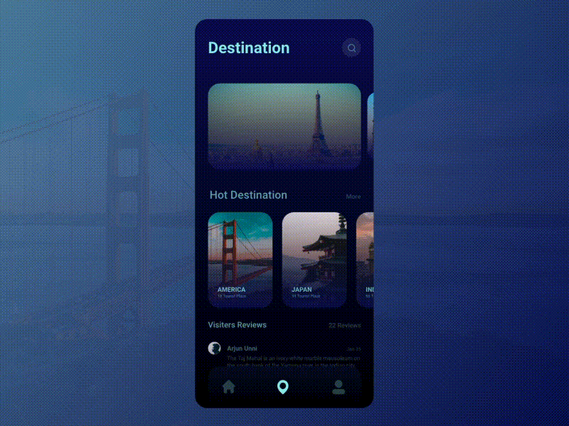 Travell app 2d animated gif animation app application art branding clean cool design game gif illustrations interaction minimal motion design travel ui video web