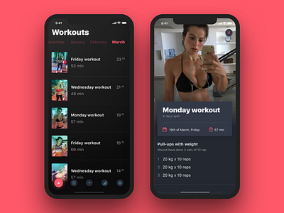 Gym training app