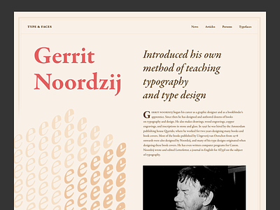 Type & Faces article font gerrit noordzij history interface old serif style type typeface typography ui ux web website