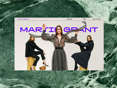 martin grant animation art direction branding design fashion fashion brand fashion store identity typography ui webdesign website