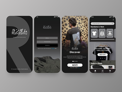 Randamu Street Wear UI Design branding design graphic design phone ui uiux