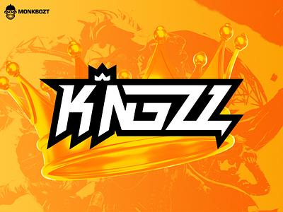 K1NGZZ Brand Identity esports esports team gamer gaming gaming logo graphic design king logo modern pubg mobile wordmark