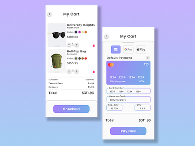 Checkout E-commerce App ui