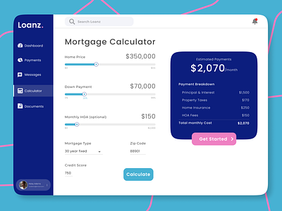 Mortgage Calculator/Dashboard