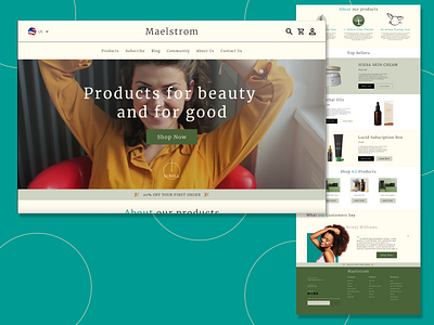 Beauty Product E-commerce Landing Page