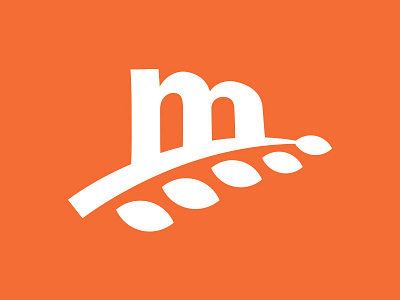 McLane Hunger Solutions food hunger logo logo design m monogram wheat