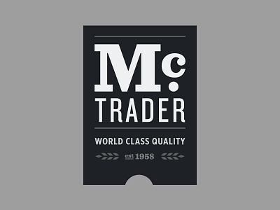 M.C. Trader food logo logo design logotype packaging tag wheat wordmark