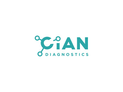 CIAN Diagnostics v2 combination cyan diagnostics experiment lab logo molecules science