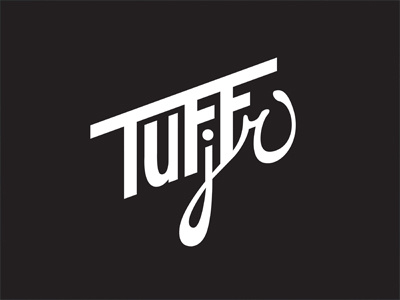 TUFF Jr. angle band handlettering lettering logo music tuff