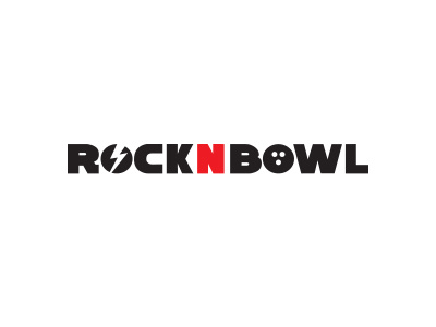 Rock 'N Bowl bolt bowling bowling ball combination lightning logo music rock wordmark