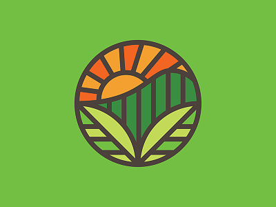 Unused Concept cannabis dispensary icon logo medical medicine mountain natural plant sun