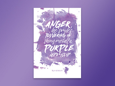 Jimi Hendrix - Bold As Love (Purple) art bold as love digital download jimi hendrix lyrics paint poster print purple song wall art