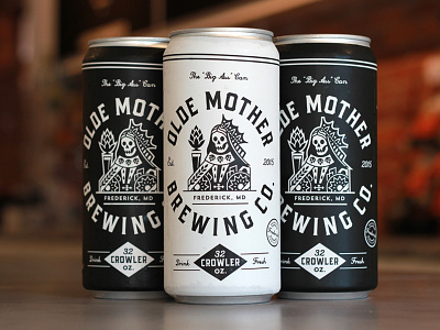 Olde Mother Brewing Co. beer brewing can card craft crowler hop mother olde queen suits