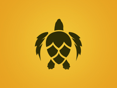 Lagerhead beer hops logo turtle