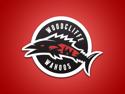 Woodcliffe Wahoos fish logo swim team