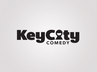Key City Comedy city comedy comic key keyhole laugh logo smile