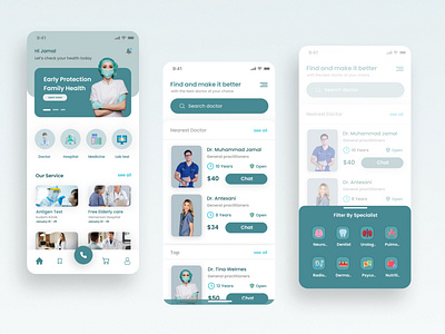 Mobile Health Service Landing Page