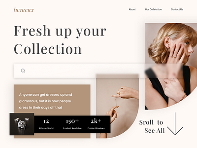 Luxueux a Jawelry Store Landing Page