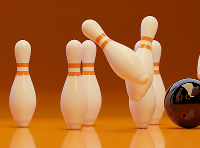 Bowling Scene 3d blender bowling