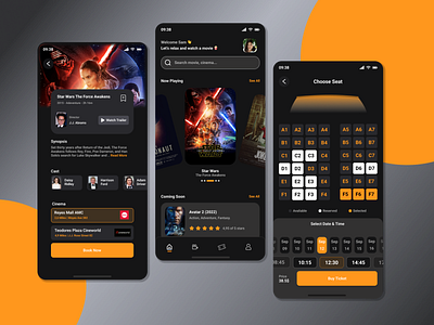 Cinema Ticket Reservation App Concept