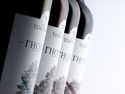 Wine Label Design for Tsikrikonis Winery artware greekwine greekwinery label tsikrikonis wine