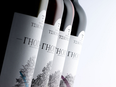 Wine Label Design for Tsikrikonis Winery