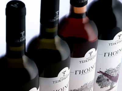 Wine Label Design for Tsikrikonis Winery