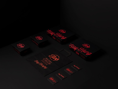 Fluorescent ink packaging for Grill Bar