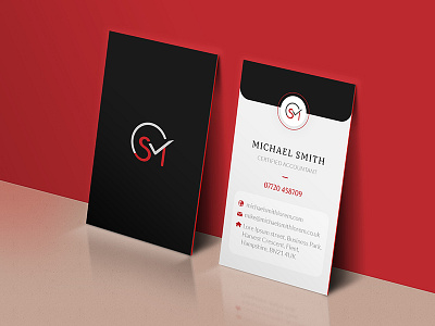 Business Card accountant branding business card card design logo