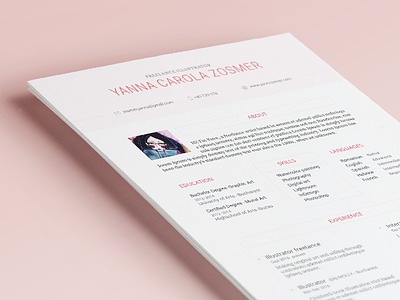 Artist resume artist cv design freelance minimal print resume template