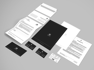 Metalica S.A. Branding brand branding business card envelope folder logo metalica minimalist paper