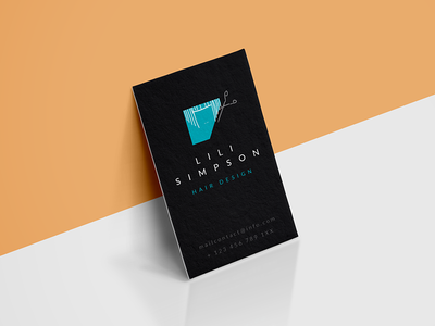 Hair stylist business card