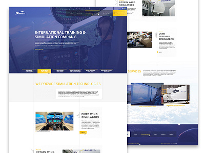 Simultec Homepage - website airplane design flight homepage simulators ui ux webdesign website